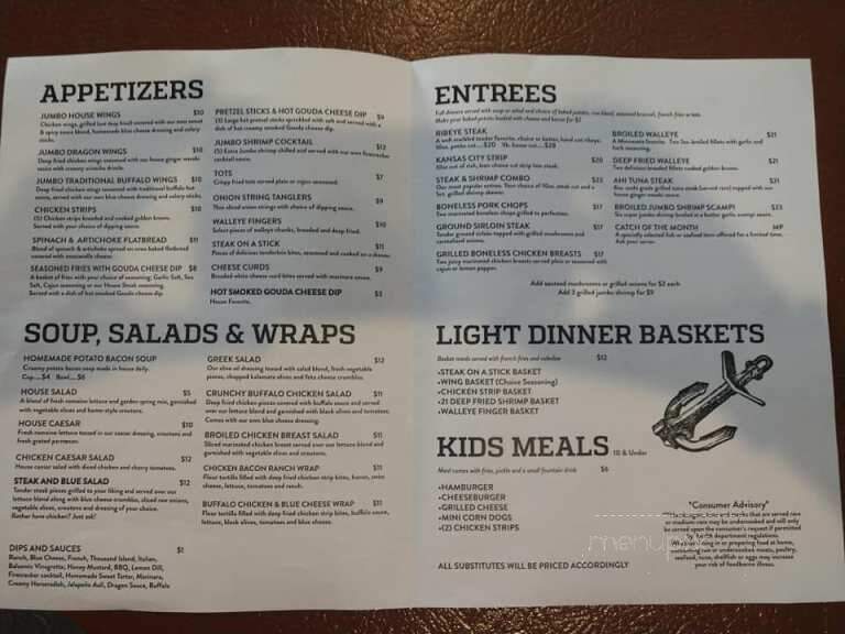 Bayside Tavern - Red Wing, MN menu_pic