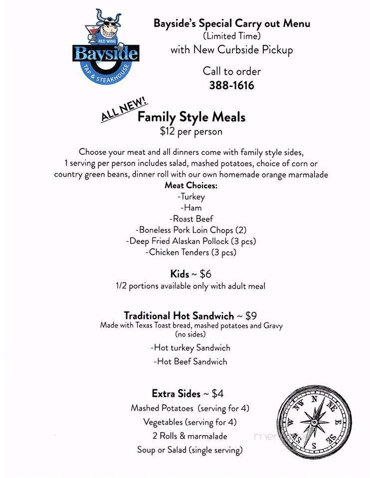 Bayside Tavern - Red Wing, MN menu_pic