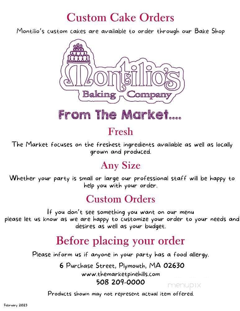 The Market - Plymouth, MA menu_pic