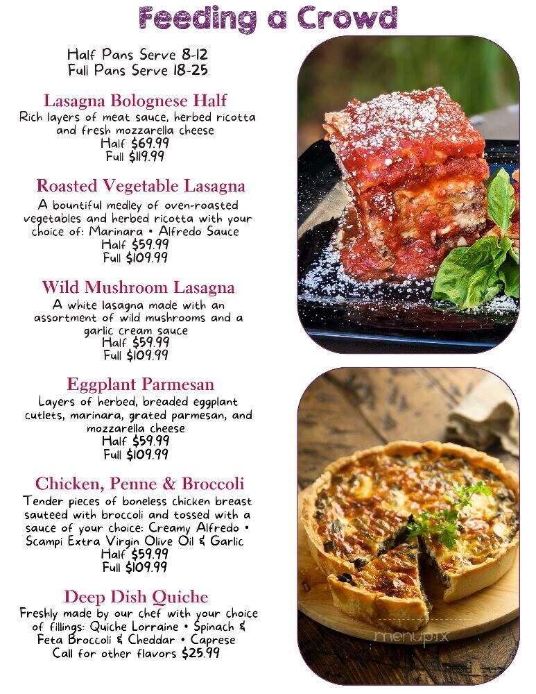 The Market - Plymouth, MA menu_pic