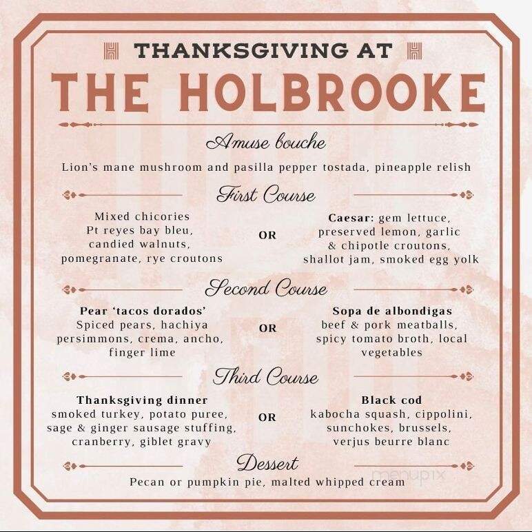 The Holbrooke Nevada County Grill - Grass Valley, CA menu_pic
