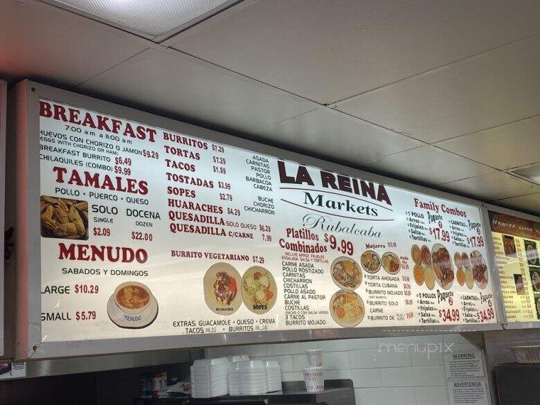 La Reina Market - Orange, CA menu_pic