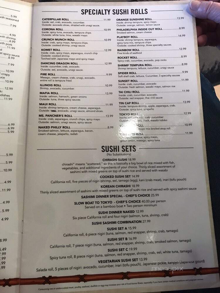 Naked Tchopstix - Fort Wayne, IN menu_pic