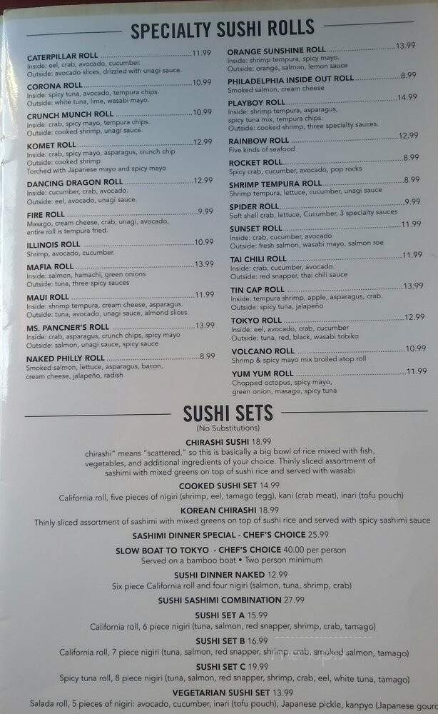 Naked Tchopstix - Fort Wayne, IN menu_pic