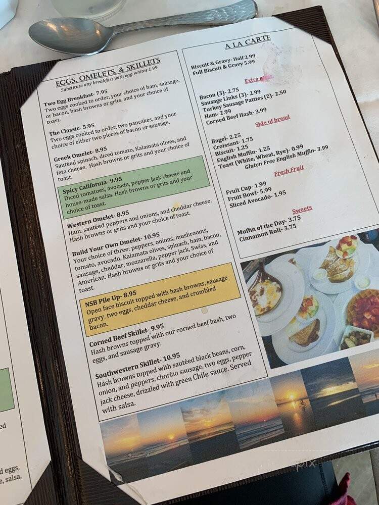Seascape Restaurant - New Smyrna Beach, FL menu_pic