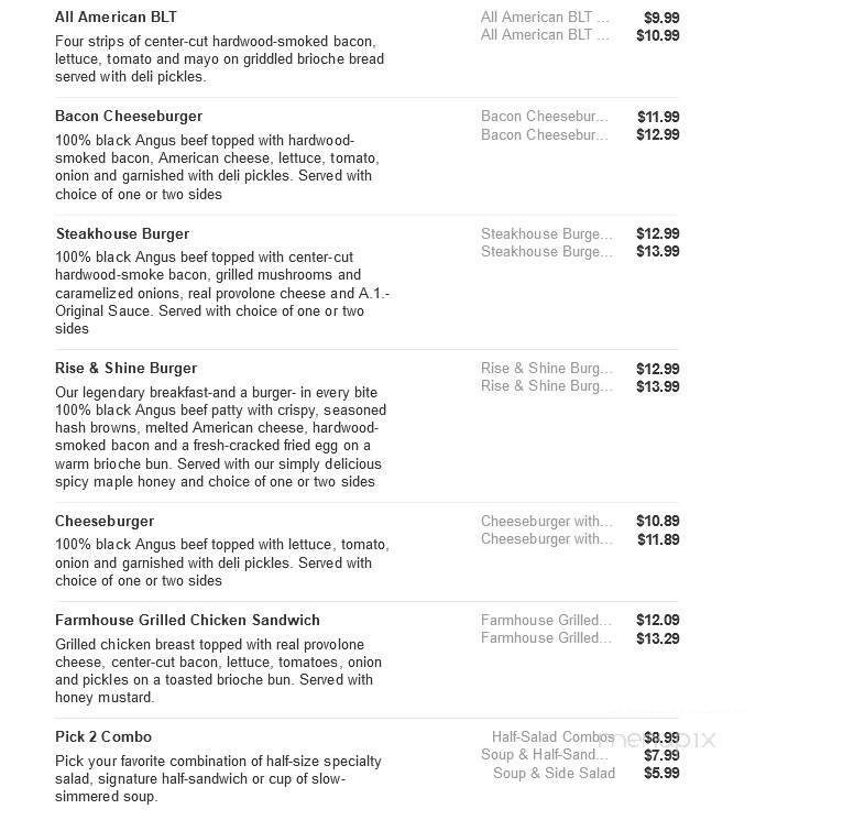 Bob Evans Restaurant - Port Charlotte, FL menu_pic
