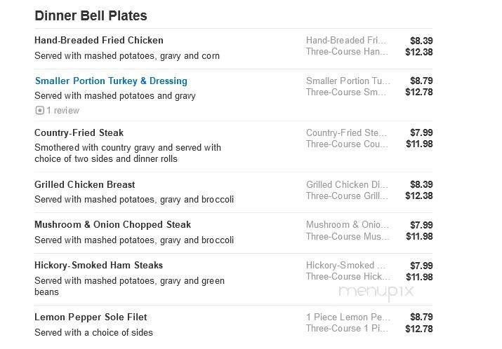 Bob Evans Restaurant - Port Charlotte, FL menu_pic