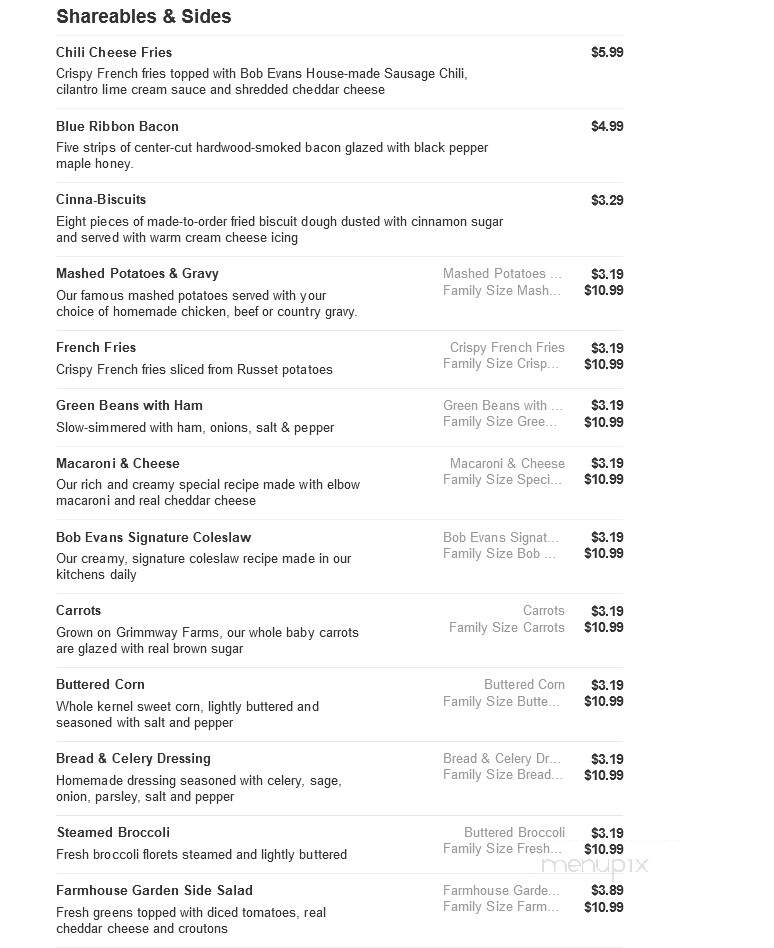 Bob Evans Restaurant - Port Charlotte, FL menu_pic