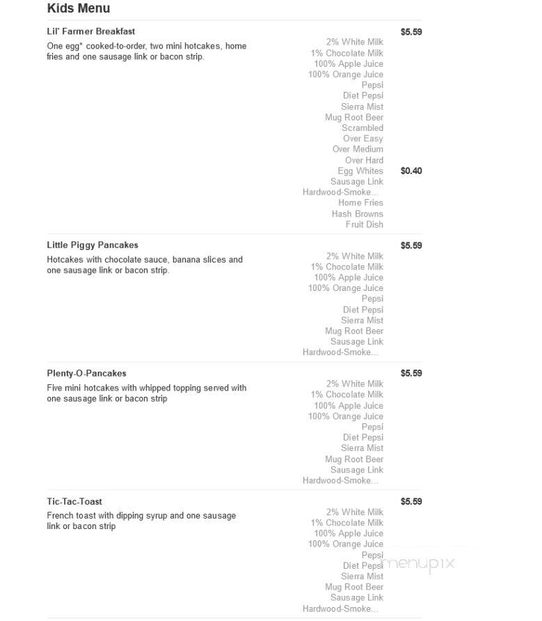 Bob Evans Restaurant - Port Charlotte, FL menu_pic