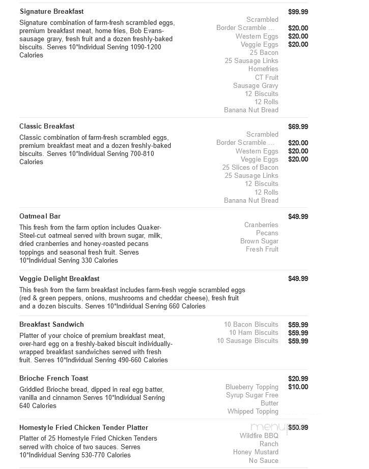 Bob Evans Restaurant - Port Charlotte, FL menu_pic
