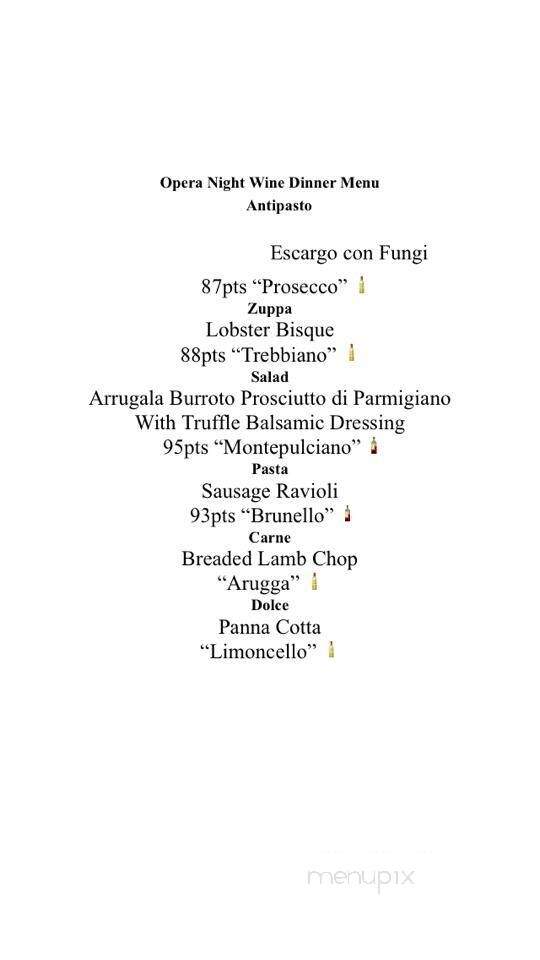Villaggio Ristorante - Lutz, FL menu_pic