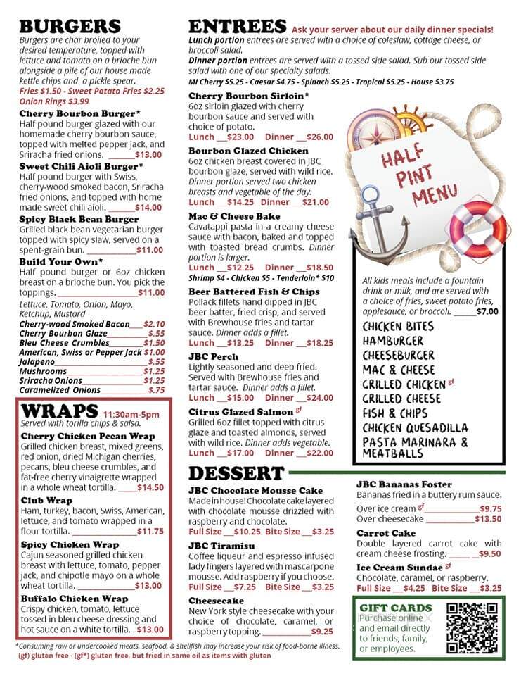 Jamesport Brewing Co - Ludington, MI menu_pic