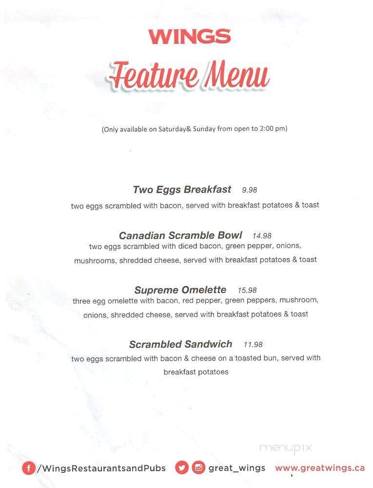 Wings Pub & Grill - Burnaby, BC