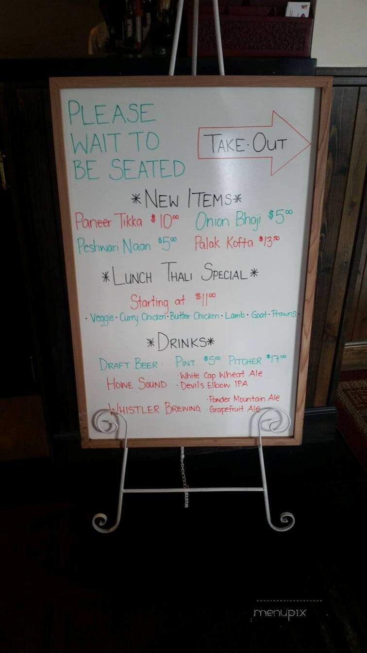 Essence Of India Restaurant - Squamish, BC