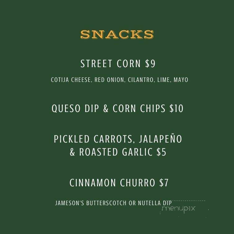 Johnnie Fox's Irish Snug - Vancouver, BC menu_pic