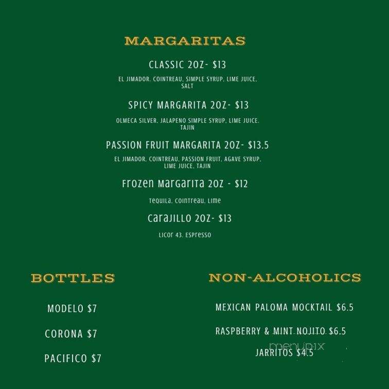 Johnnie Fox's Irish Snug - Vancouver, BC menu_pic