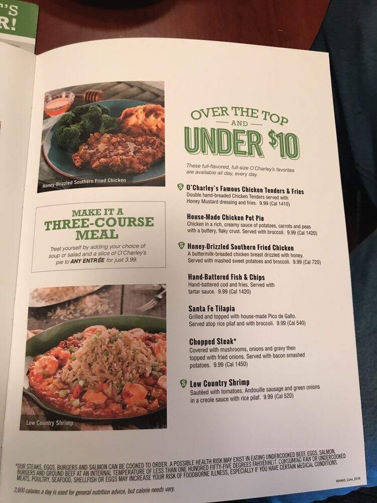 O'Charley's - Georgetown, KY menu_pic
