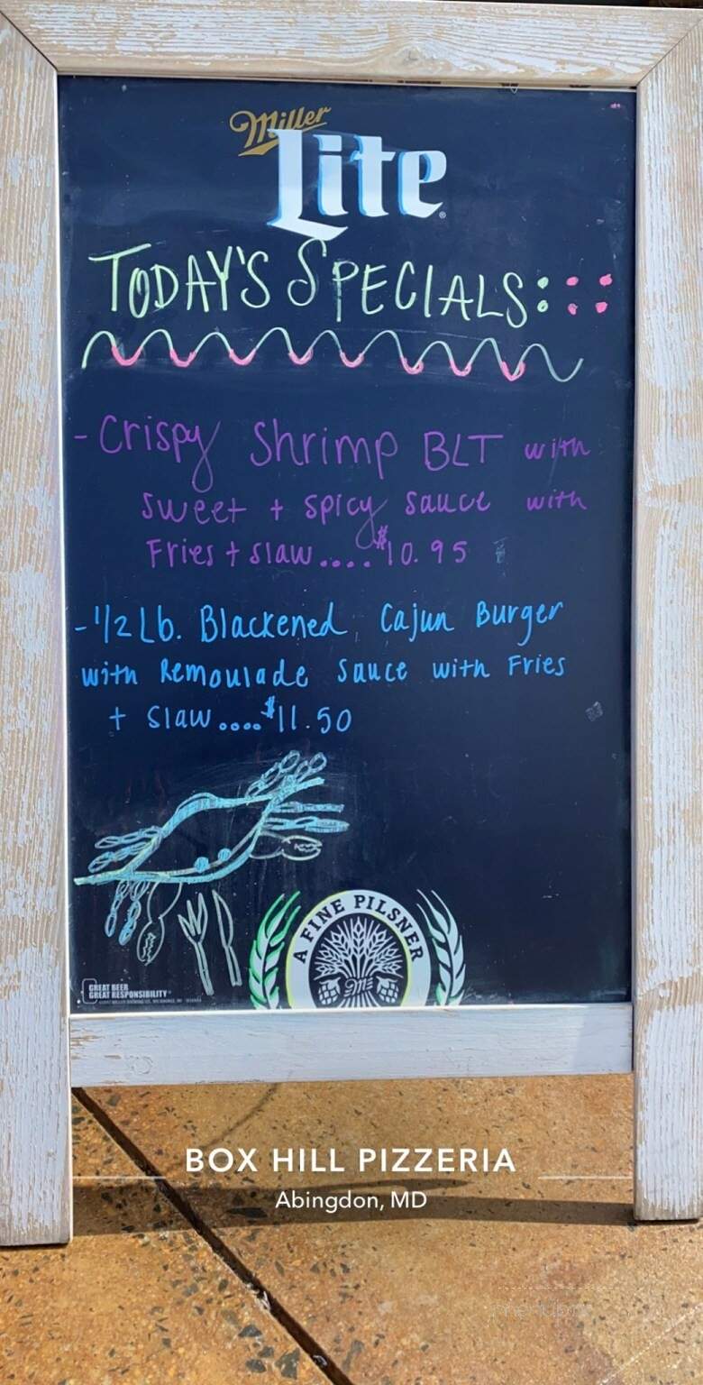 Box Hill Pizzaria & Carryout - Abingdon, MD menu_pic