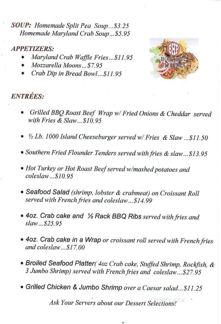 Box Hill Pizzaria & Carryout - Abingdon, MD menu_pic