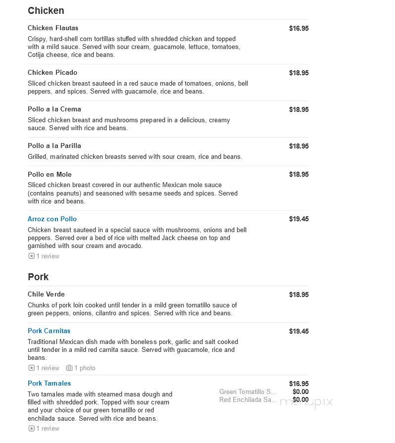 Acapulcos - Norwood, MA menu_pic
