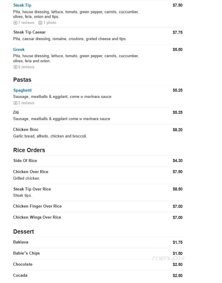 Brothers Roast Beef Two - Weymouth, MA menu_pic