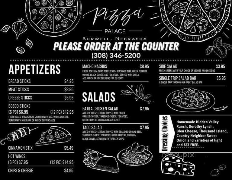 Pizza Palace - Burwell, NE menu_pic