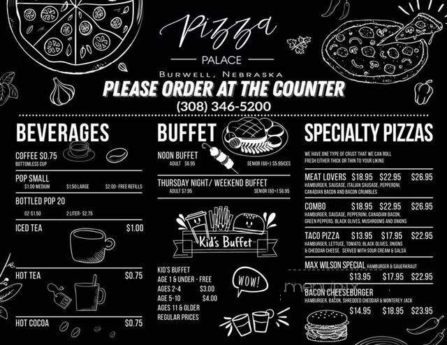Pizza Palace - Burwell, NE menu_pic