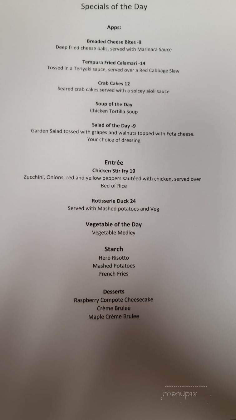 Cider Press Restaurant - Wolfeboro, NH menu_pic