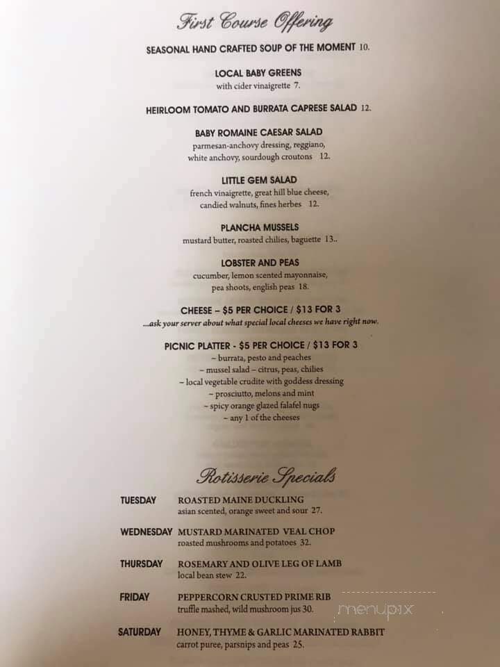 Cider Press Restaurant - Wolfeboro, NH menu_pic