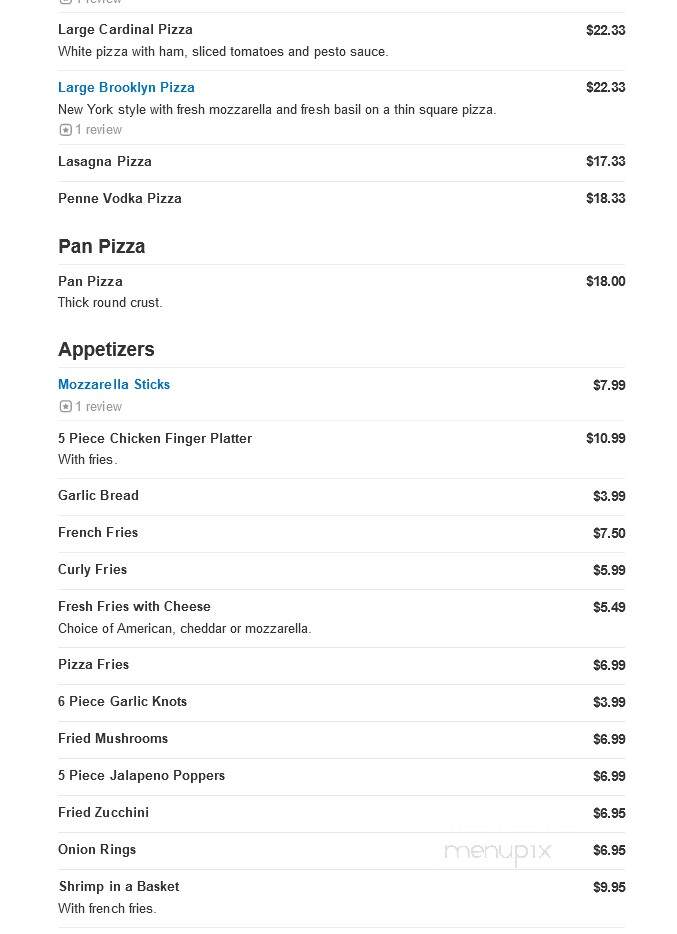 Dominic's Pizza & Restaurant - Lawrenceville, NJ menu_pic