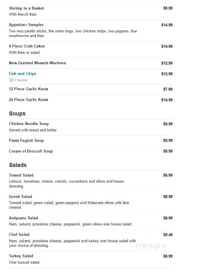 Dominic's Pizza & Restaurant - Lawrenceville, NJ menu_pic