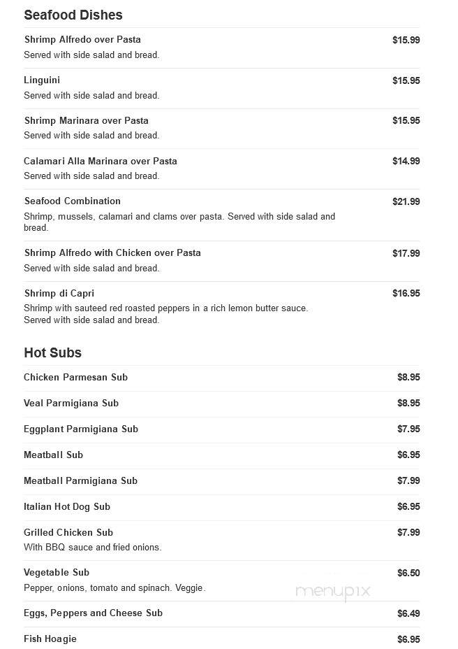 Dominic's Pizza & Restaurant - Lawrenceville, NJ menu_pic