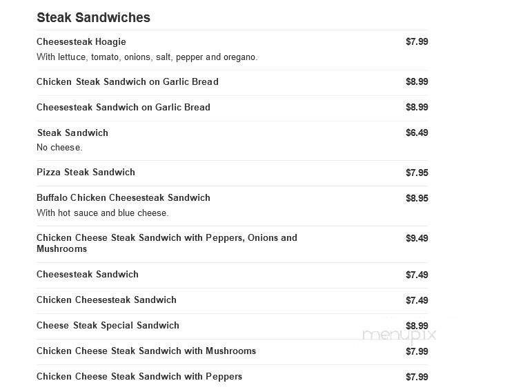 Dominic's Pizza & Restaurant - Lawrenceville, NJ menu_pic
