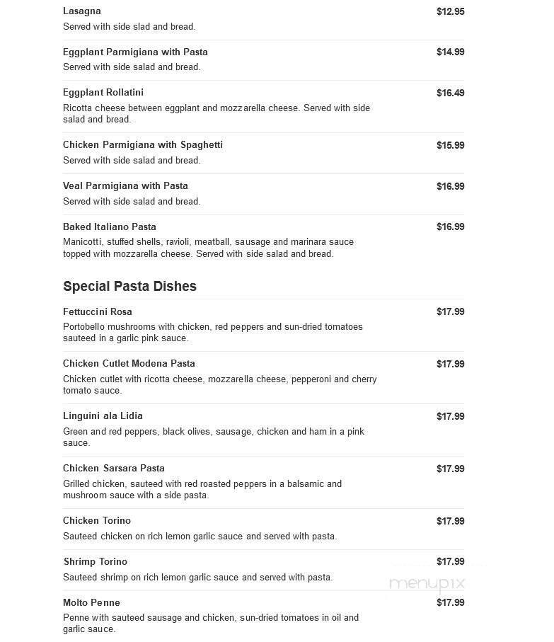 Dominic's Pizza & Restaurant - Lawrenceville, NJ menu_pic