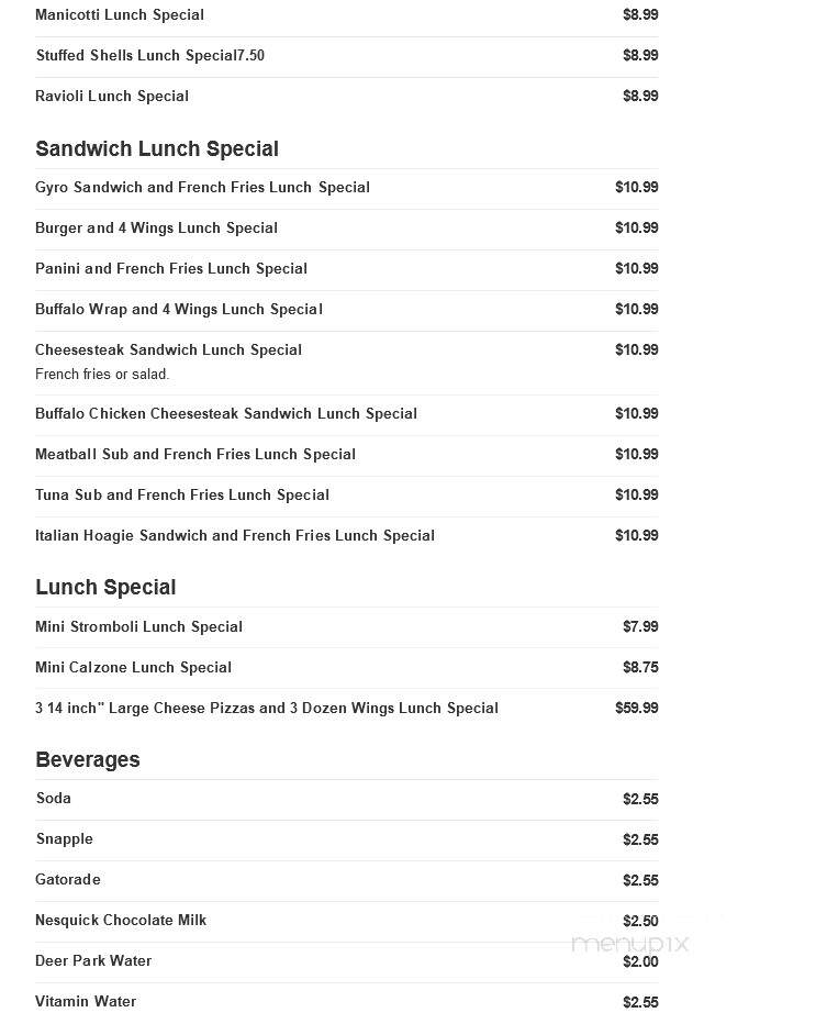 Dominic's Pizza & Restaurant - Lawrenceville, NJ menu_pic