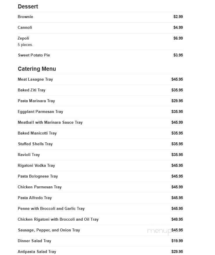 Dominic's Pizza & Restaurant - Lawrenceville, NJ menu_pic