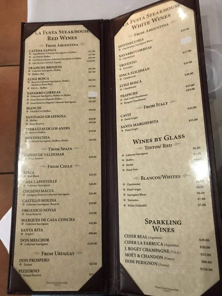 La Fusta Restaurant - North Bergen, NJ menu_pic
