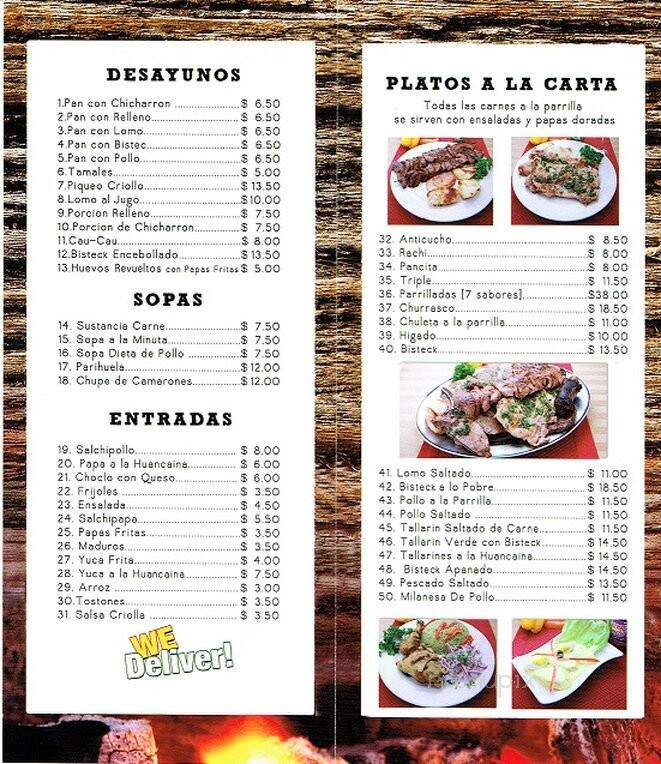Anticucheria-Parrillada Dany - Union City, NJ menu_pic