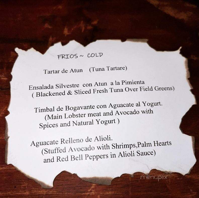 Tapas De Espana - North Bergen, NJ menu_pic