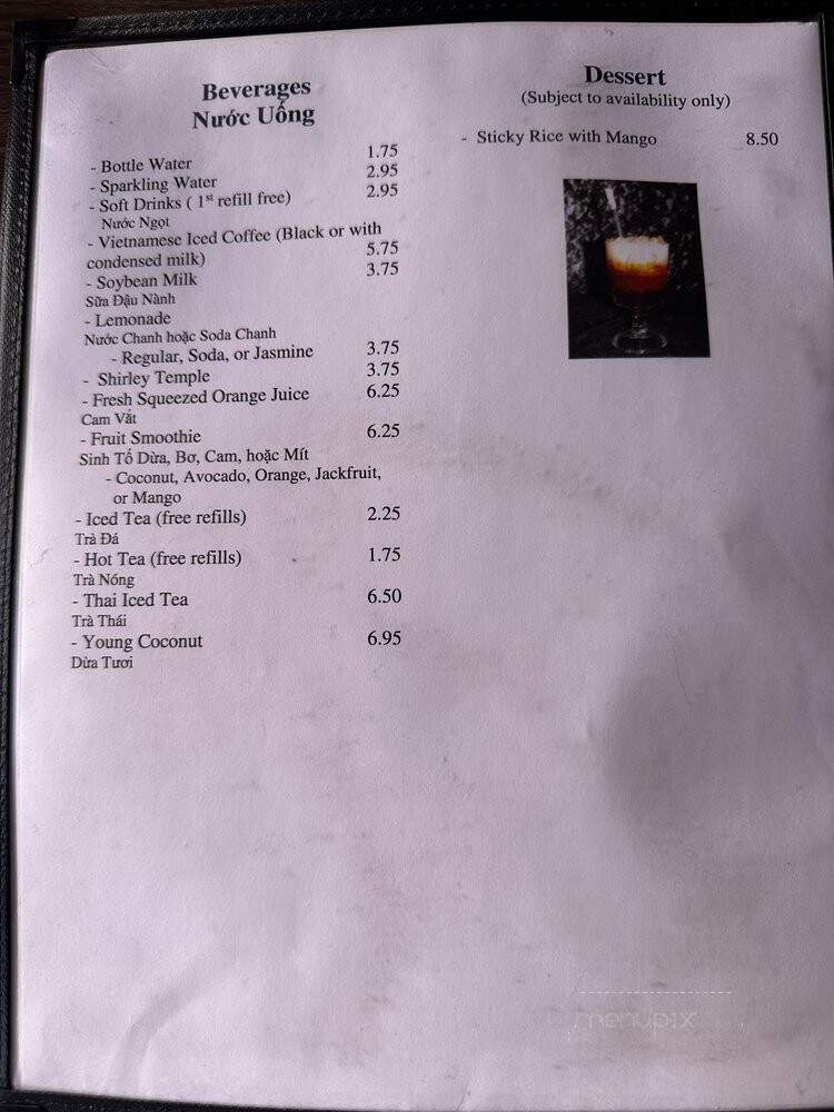 May Cafe - Albuquerque, NM menu_pic