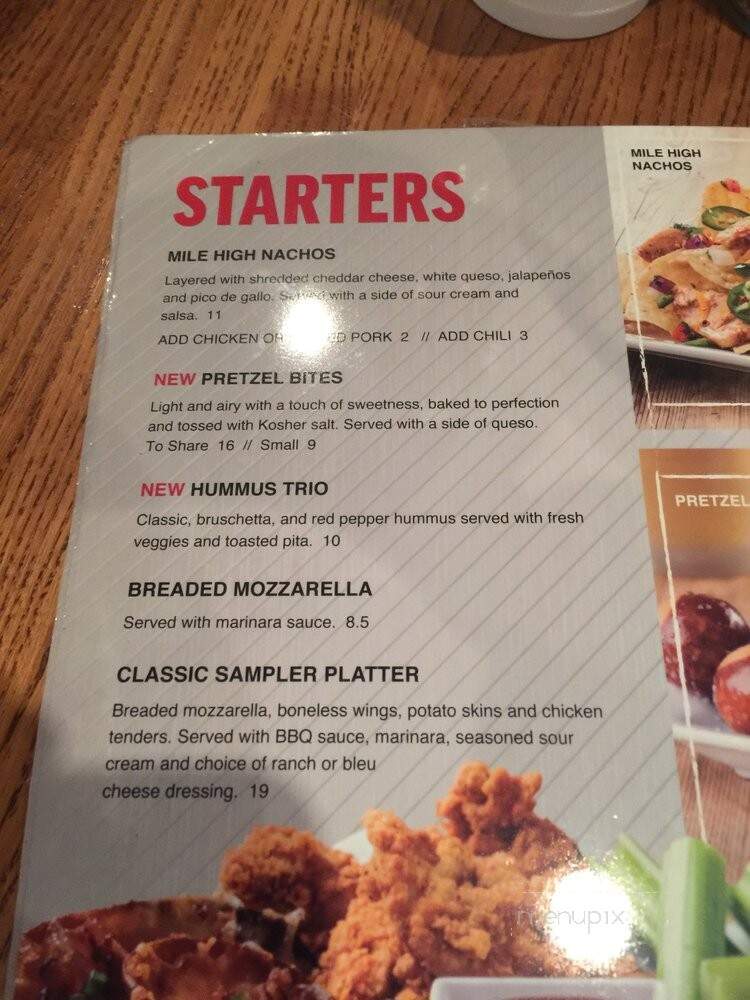 Champps Restaurant & Bar - Victor, NY menu_pic