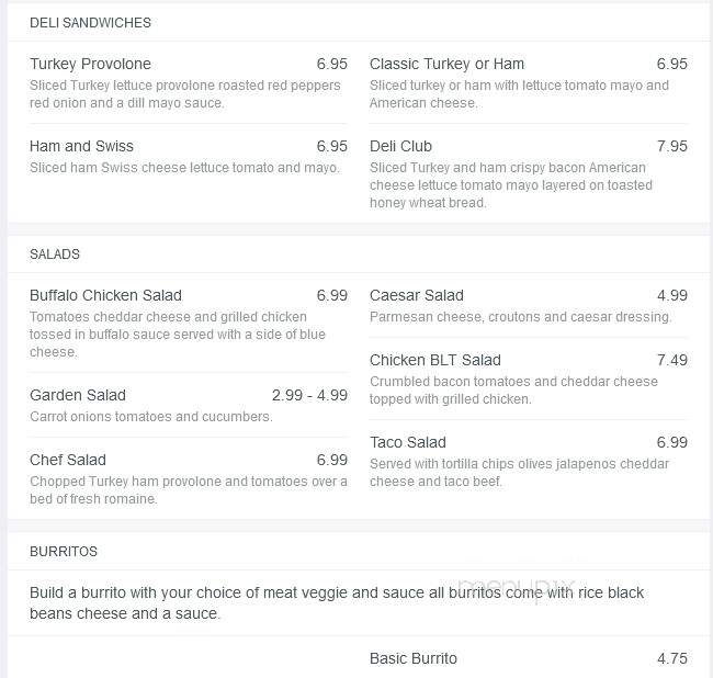 Hot Shots Sports Bar - Rochester, NY menu_pic