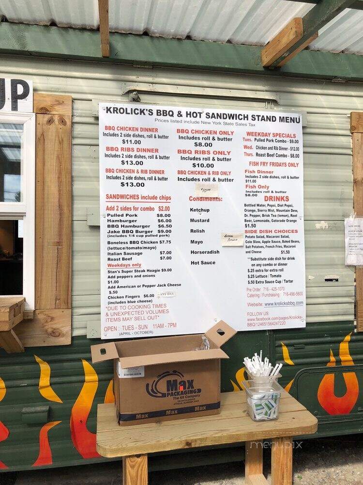 Krolick's Chicken Barbecue - Arcade, NY