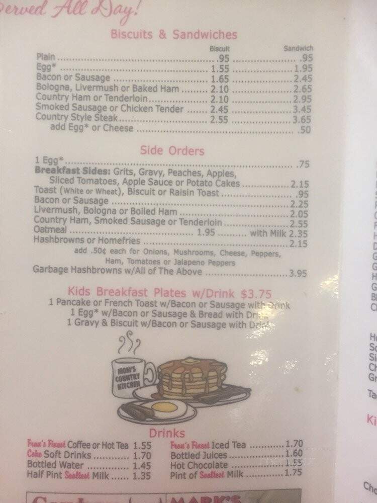 Mom's Country Kitchen - Hudson, NC