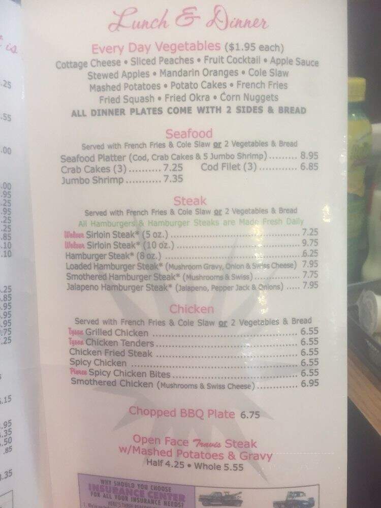 Mom's Country Kitchen - Hudson, NC menu_pic