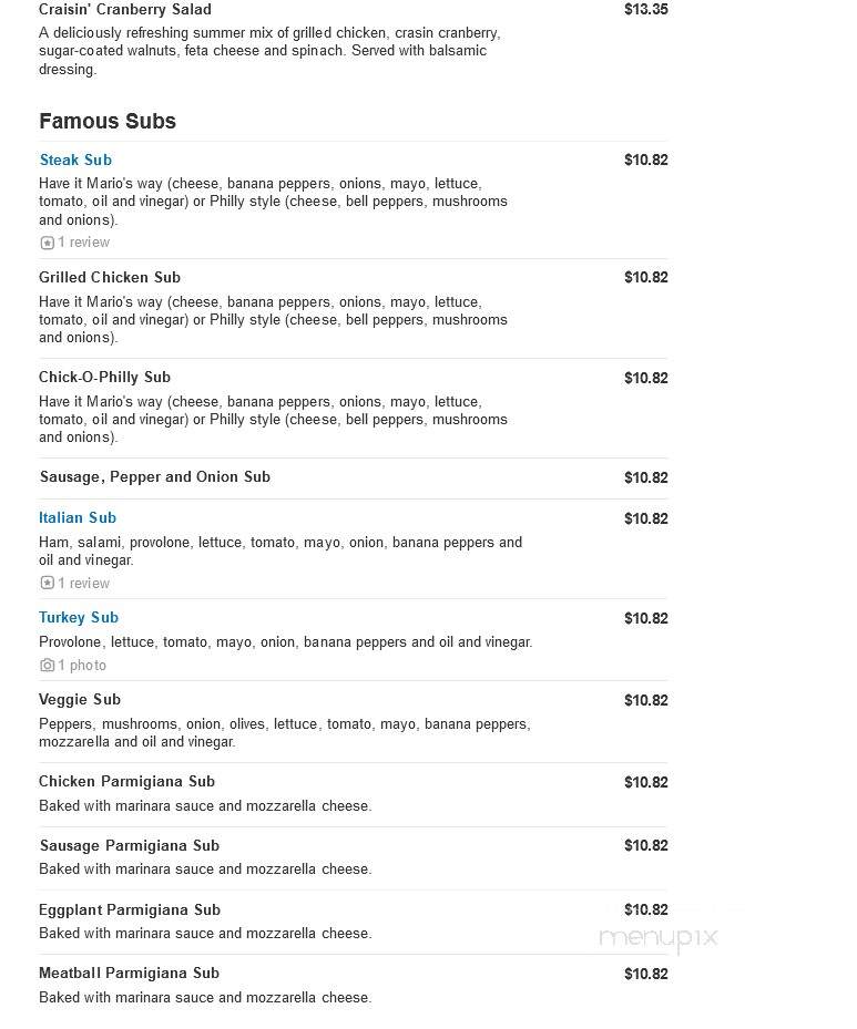 Tony's Pizza - Hickory, NC menu_pic