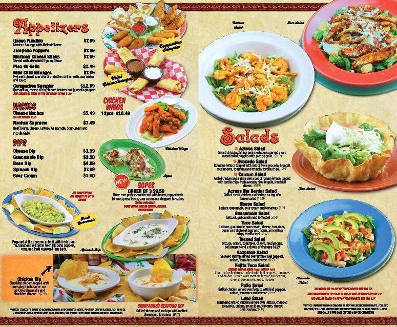 Compadres Mexican Restaurant - Siler City, NC menu_pic