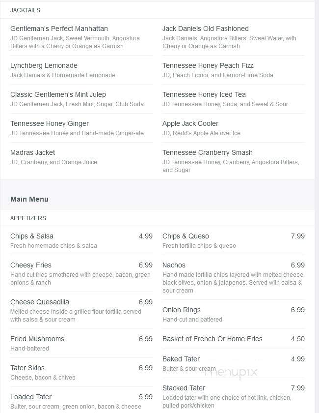 Max's Restaurant & Bar - Muskogee, OK menu_pic