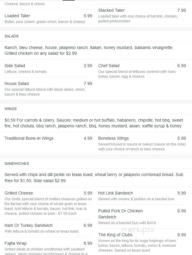 Max's Restaurant & Bar - Muskogee, OK menu_pic
