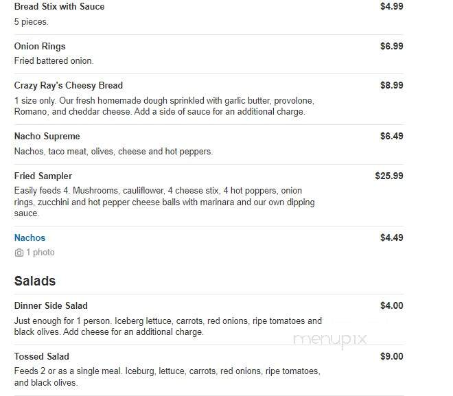 Christopher's Gourmet Pizza - Jeannette, PA menu_pic